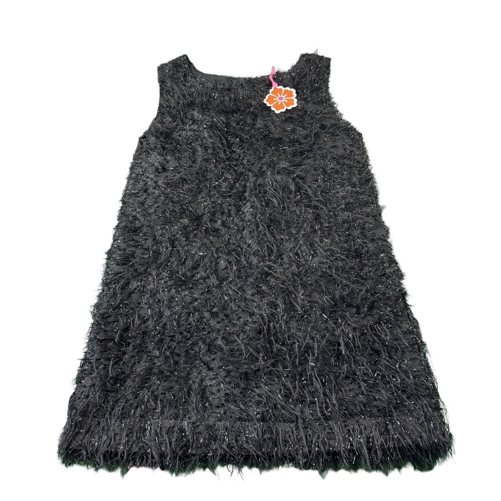 Maison Lurex Black Textured Sleeveless Cocktail Dress Size Womens L NWT